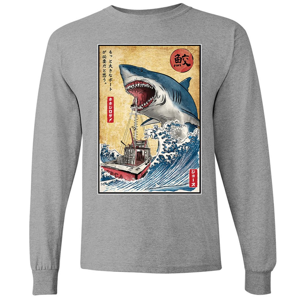 Long Sleeve T-Shirt - 1WSCMDT2 - Graphite Heather - 6