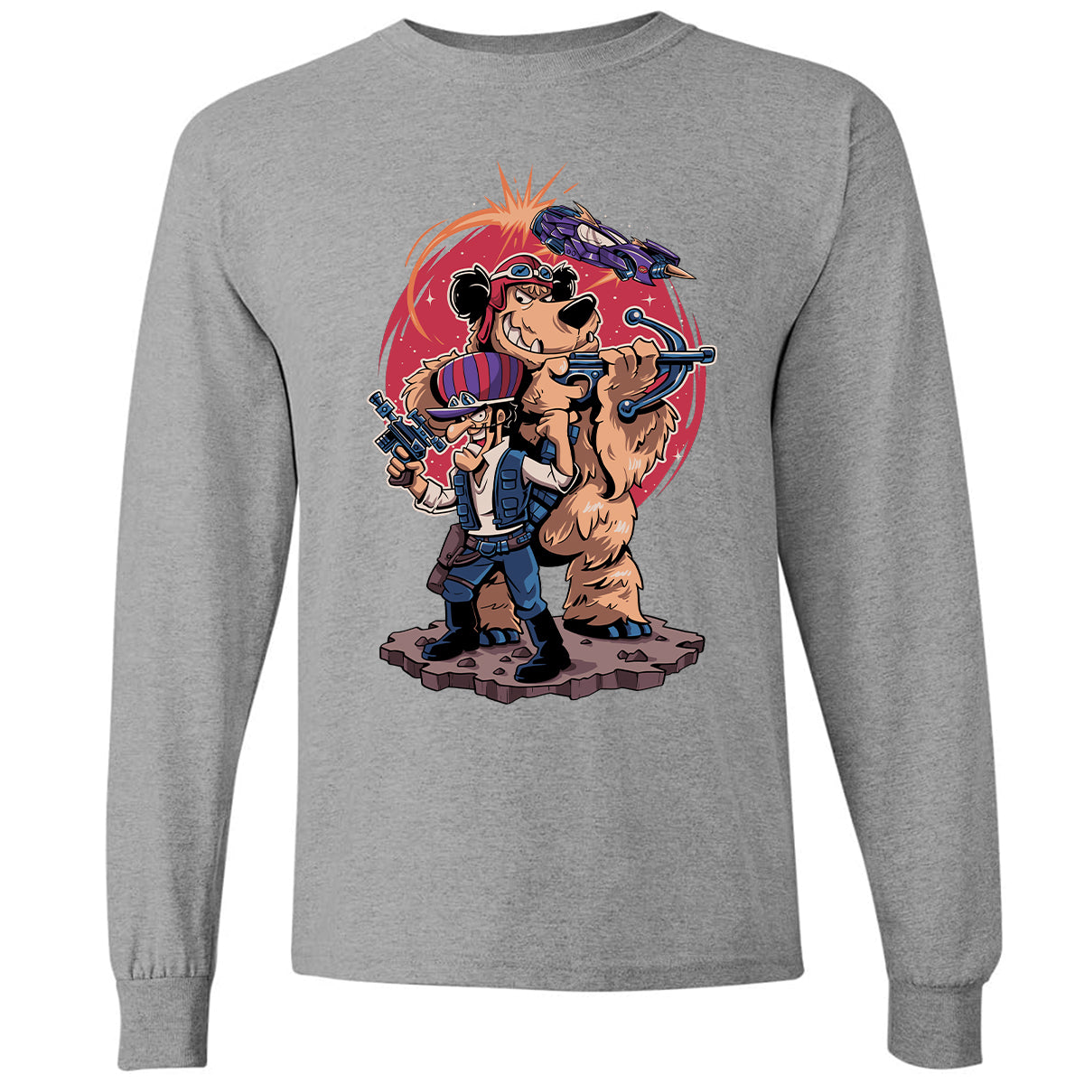 Long Sleeve T-Shirt - J1BXLWZD - Graphite Heather - 6