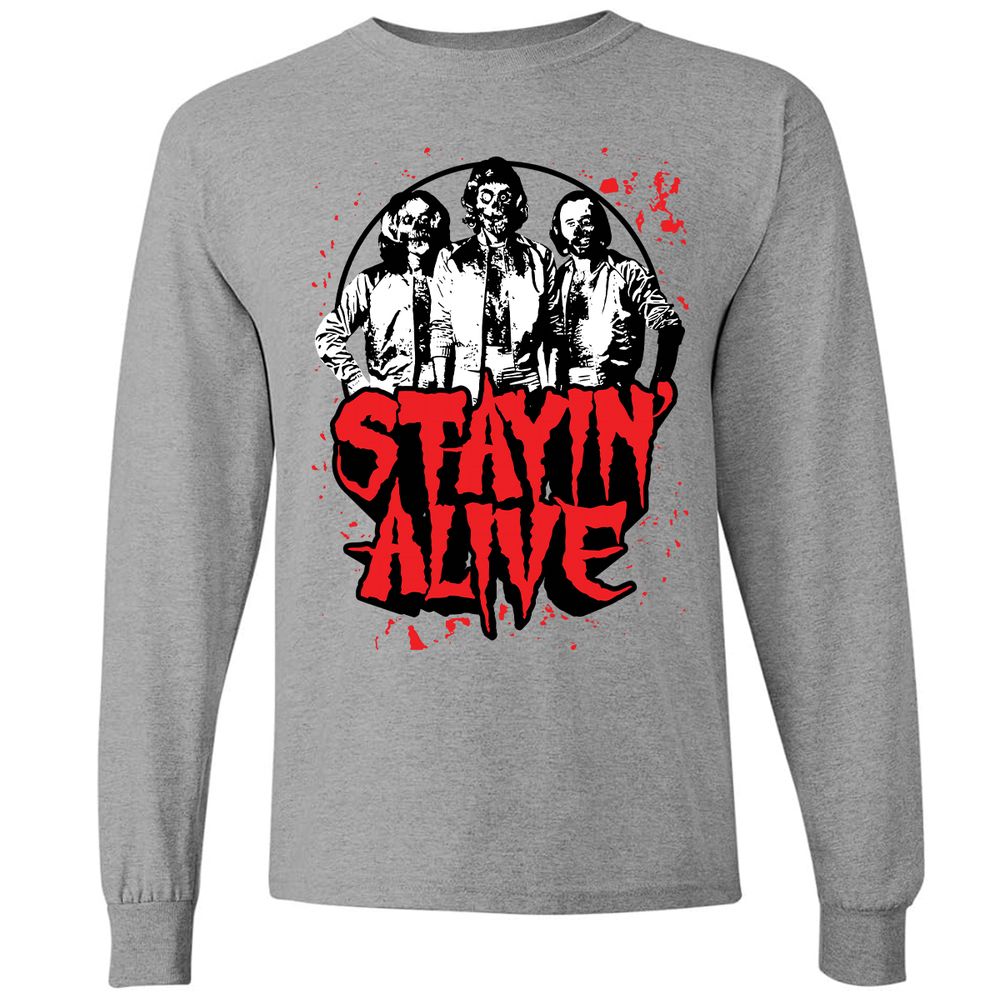 Bee Gees Stay Alive - Graphite Heather - 6