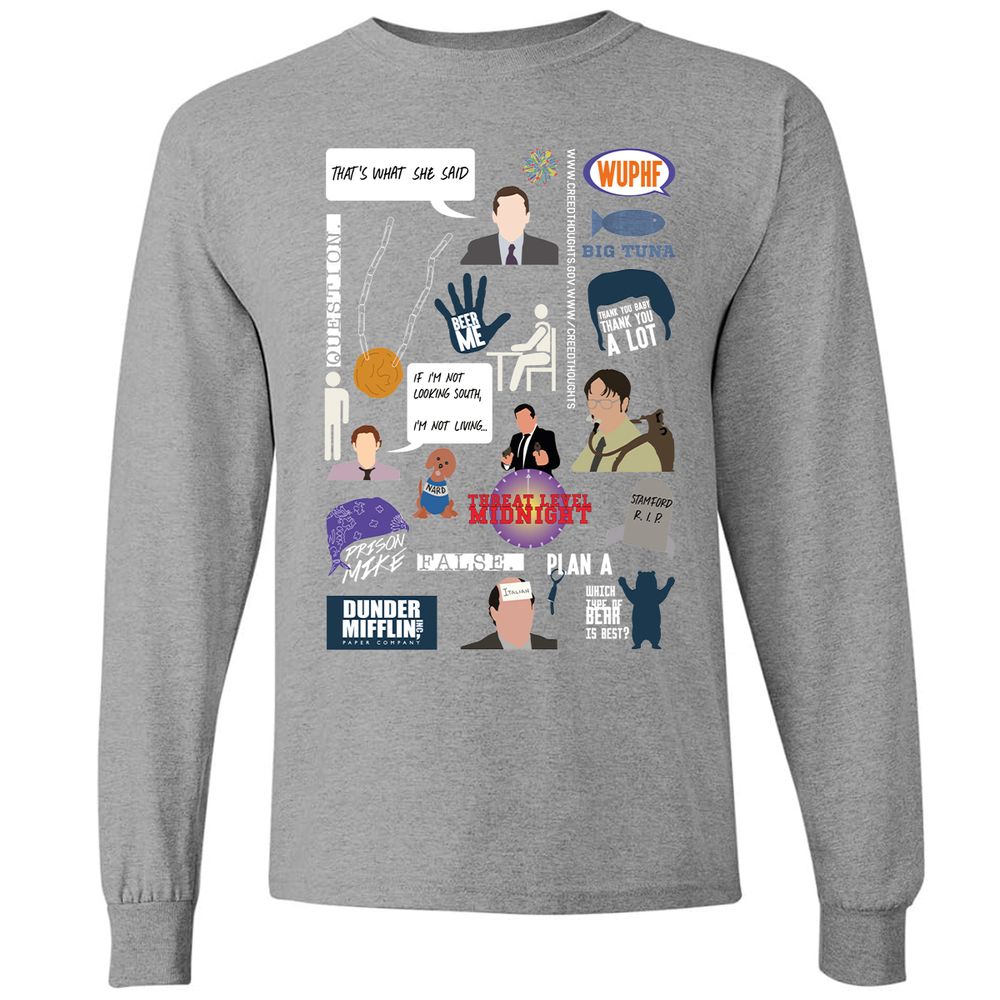 Long Sleeve T-Shirt - T7VQUZBP - Graphite Heather - 6