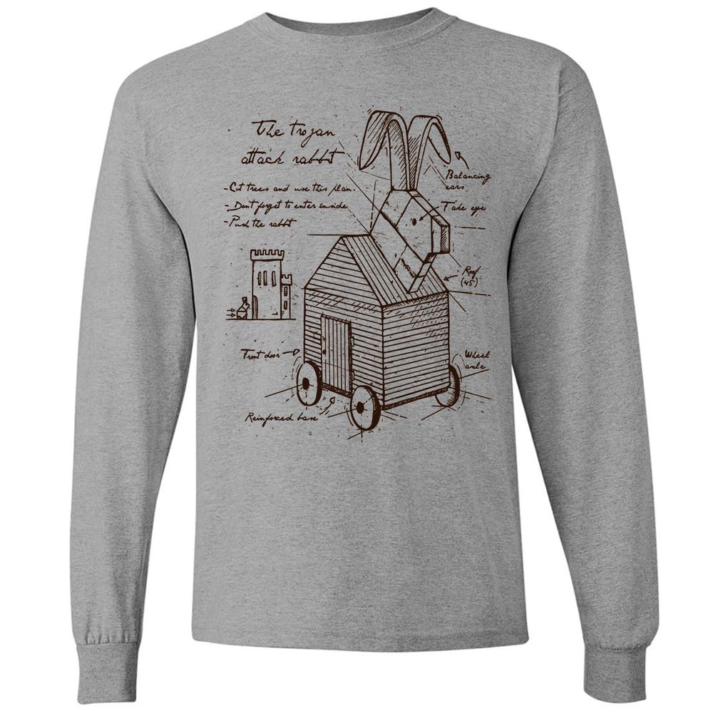 Long Sleeve T-Shirt - 8H9NA3BT - Graphite Heather - 6