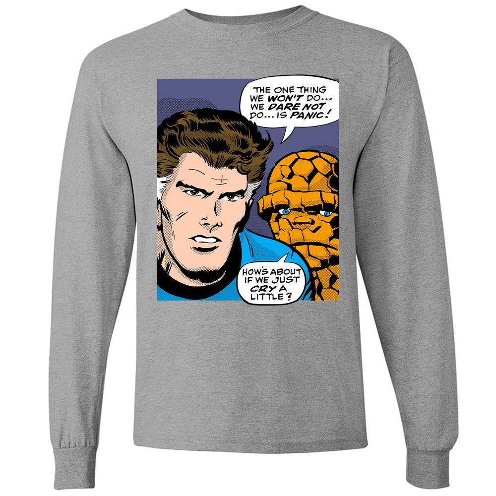 Long Sleeve T-Shirt - G1FV5QY9 - Graphite Heather - 6