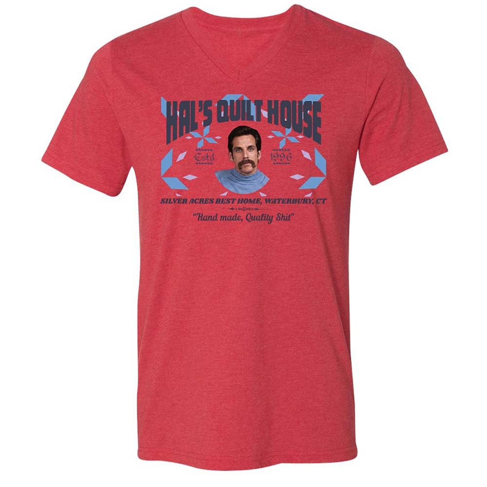 Unisex V-Neck T-Shirt - 36S9GH1R - Heather Red - 6