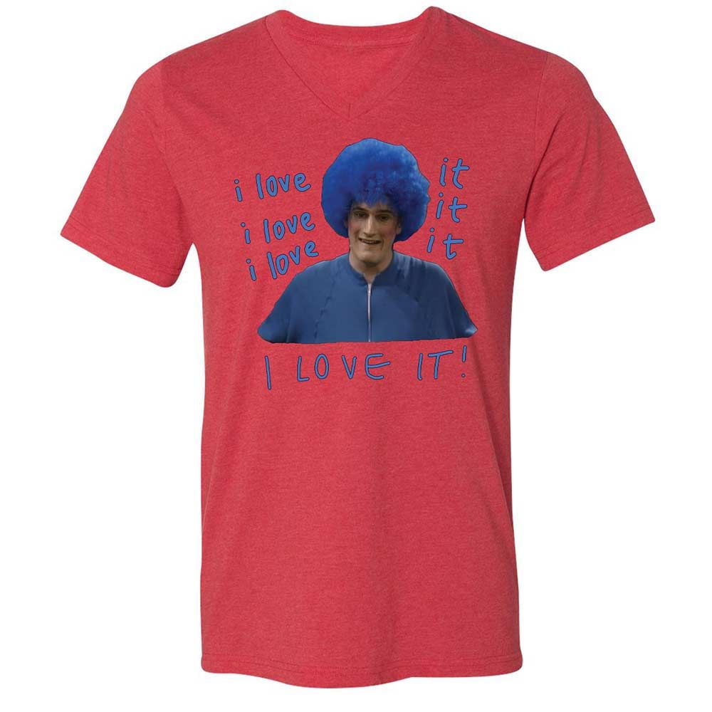 Unisex V-Neck T-Shirt - 136ESRPW - Heather Red - 6