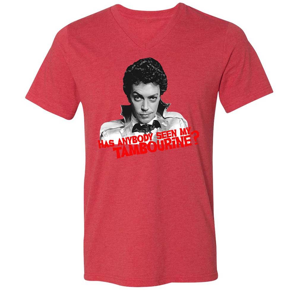 Unisex V-Neck T-Shirt - PD4KQ483 - Heather Red - 6