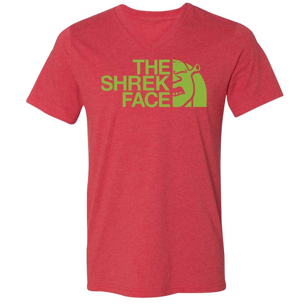 Unisex V-Neck T-Shirt - 4NDXKCHW - Heather Red - 6