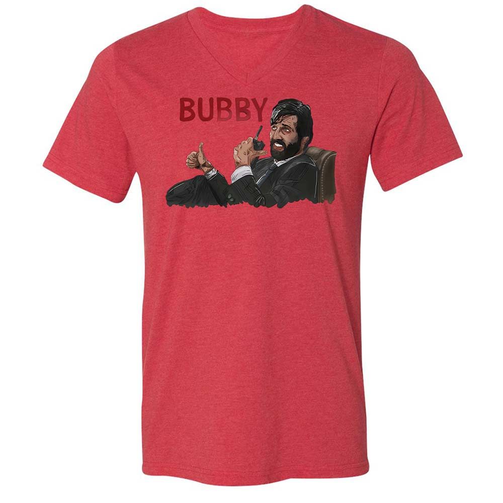 Unisex V-Neck T-Shirt - 7LNYNKHQ - Heather Red - 6