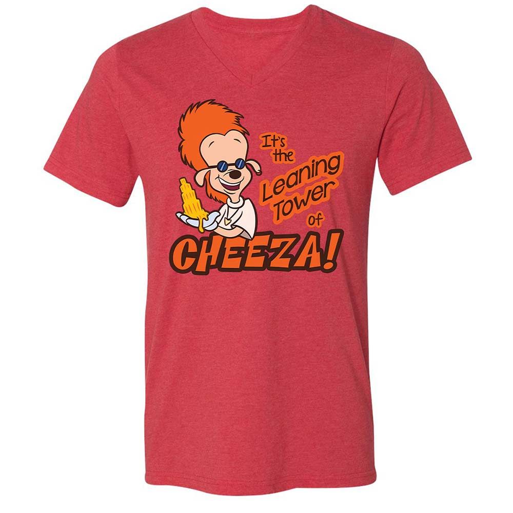 Leaning Tower of Cheeza - Heather Red - 6
