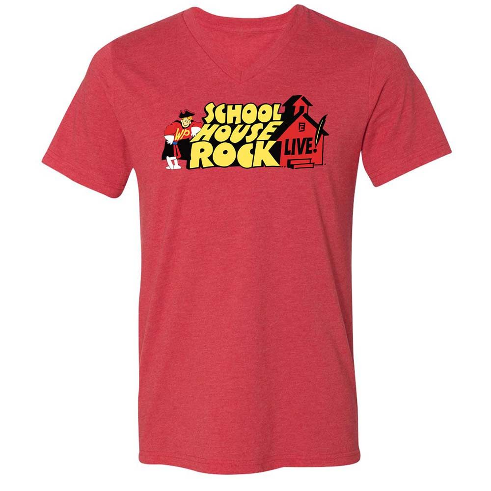 Unisex V-Neck T-Shirt - EWRLL12S - Heather Red - 6