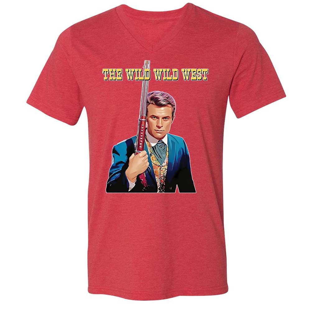 Unisex V-Neck T-Shirt - SCX542QR - Heather Red - 6