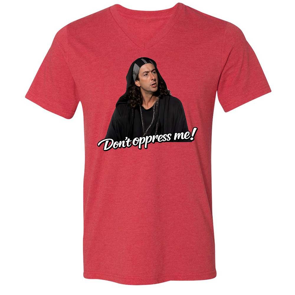 Unisex V-Neck T-Shirt - 6DBA2CCF - Heather Red - 6