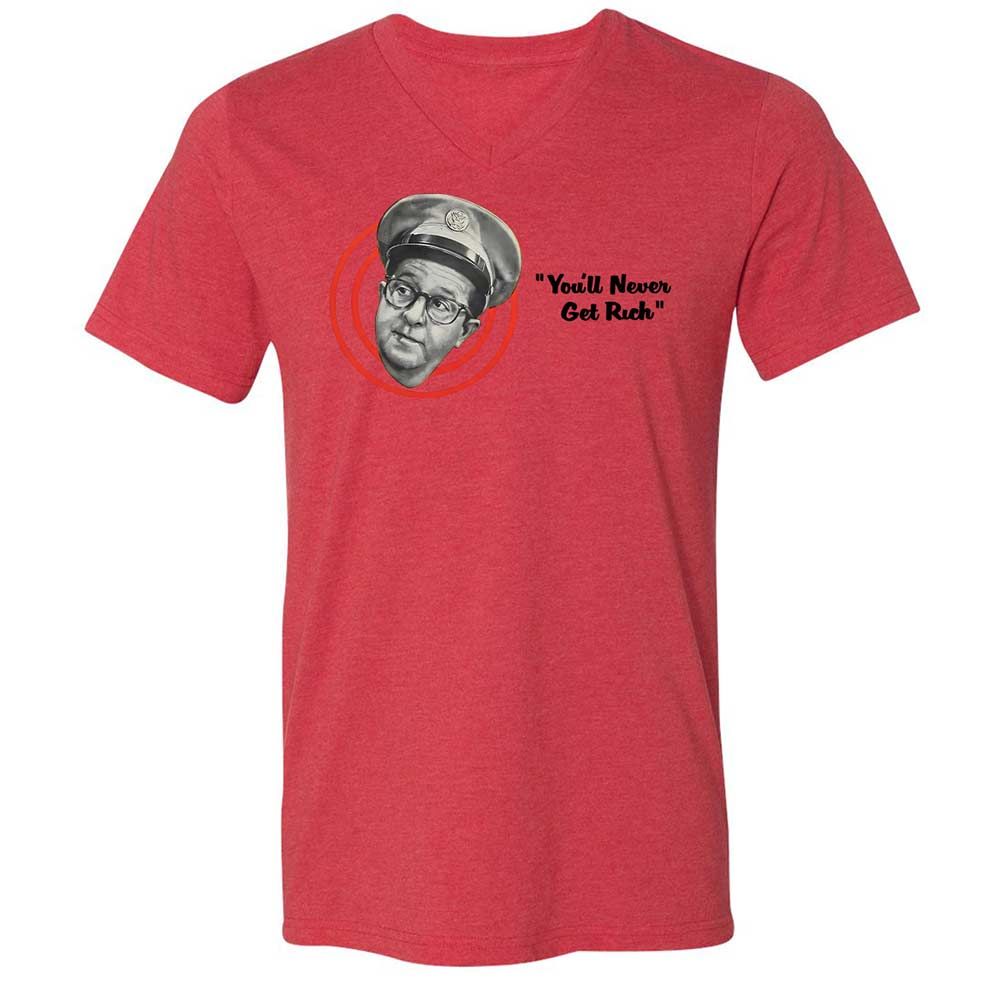 Unisex V-Neck T-Shirt - L3WWZC14 - Heather Red - 6