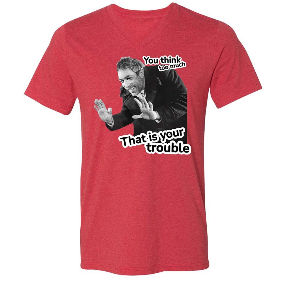 Unisex V-Neck T-Shirt - TC24ENTR - Heather Red - 6