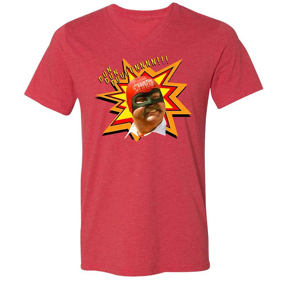 Unisex V-Neck T-Shirt - FBKNZG2W - Heather Red - 6