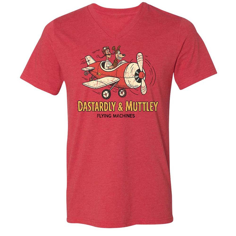 Unisex V-Neck T-Shirt - TFMP1BJZ - Heather Red - 6
