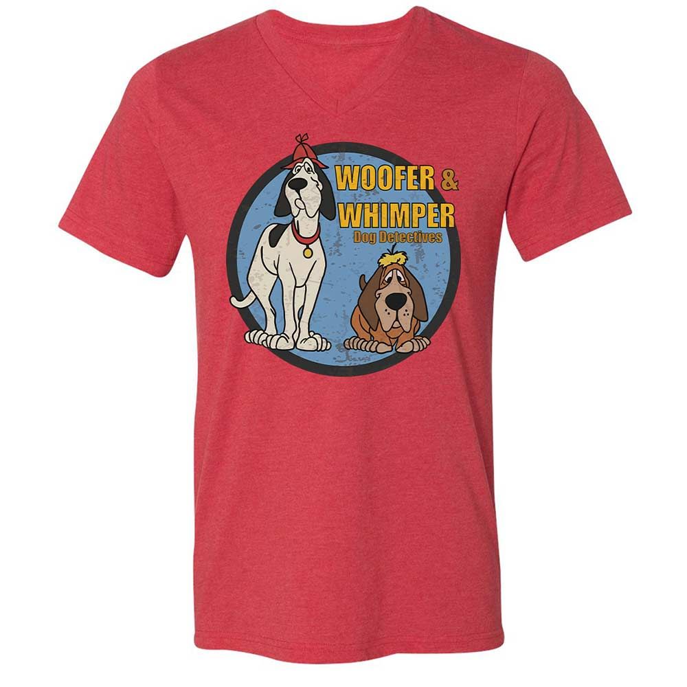 Unisex V-Neck T-Shirt - 46HHCJAX - Heather Red - 6