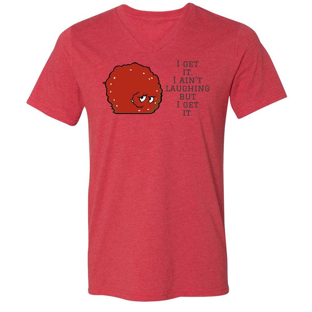Unisex V-Neck T-Shirt - RCXN36KD - Heather Red - 6
