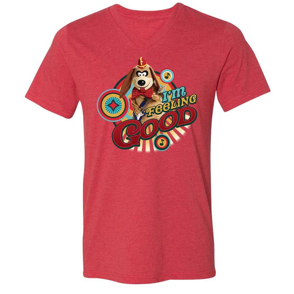 Unisex V-Neck T-Shirt - ZPXMV98X - Heather Red - 6