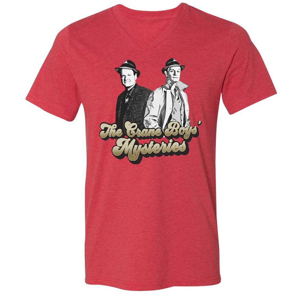 Unisex V-Neck T-Shirt - 35D6P8BD - Heather Red - 6