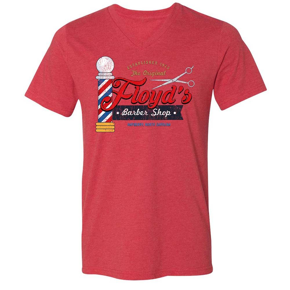 Unisex V-Neck T-Shirt - 9NQY7WGG - Heather Red - 6