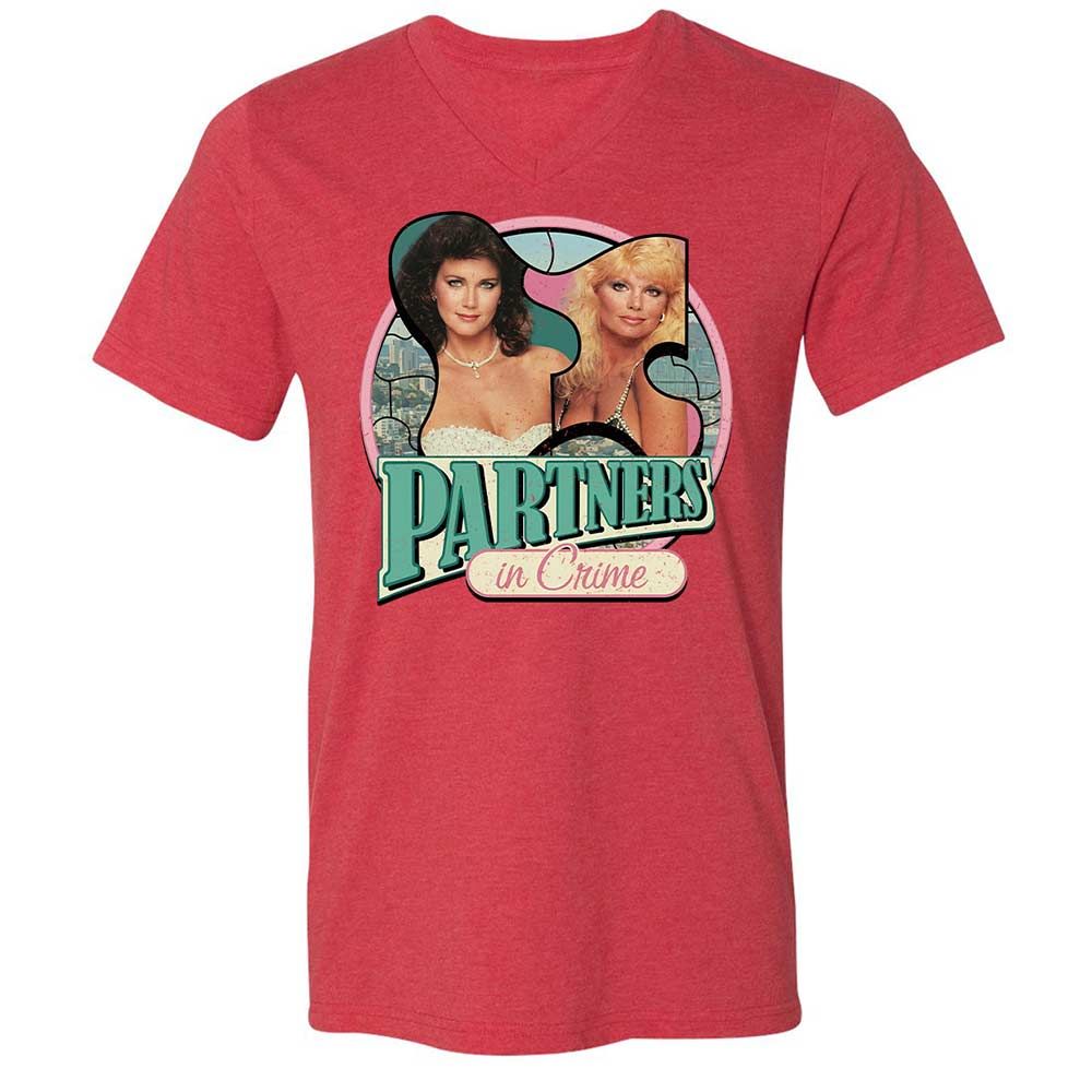Unisex V-Neck T-Shirt - WBL6W3FH - Heather Red - 6