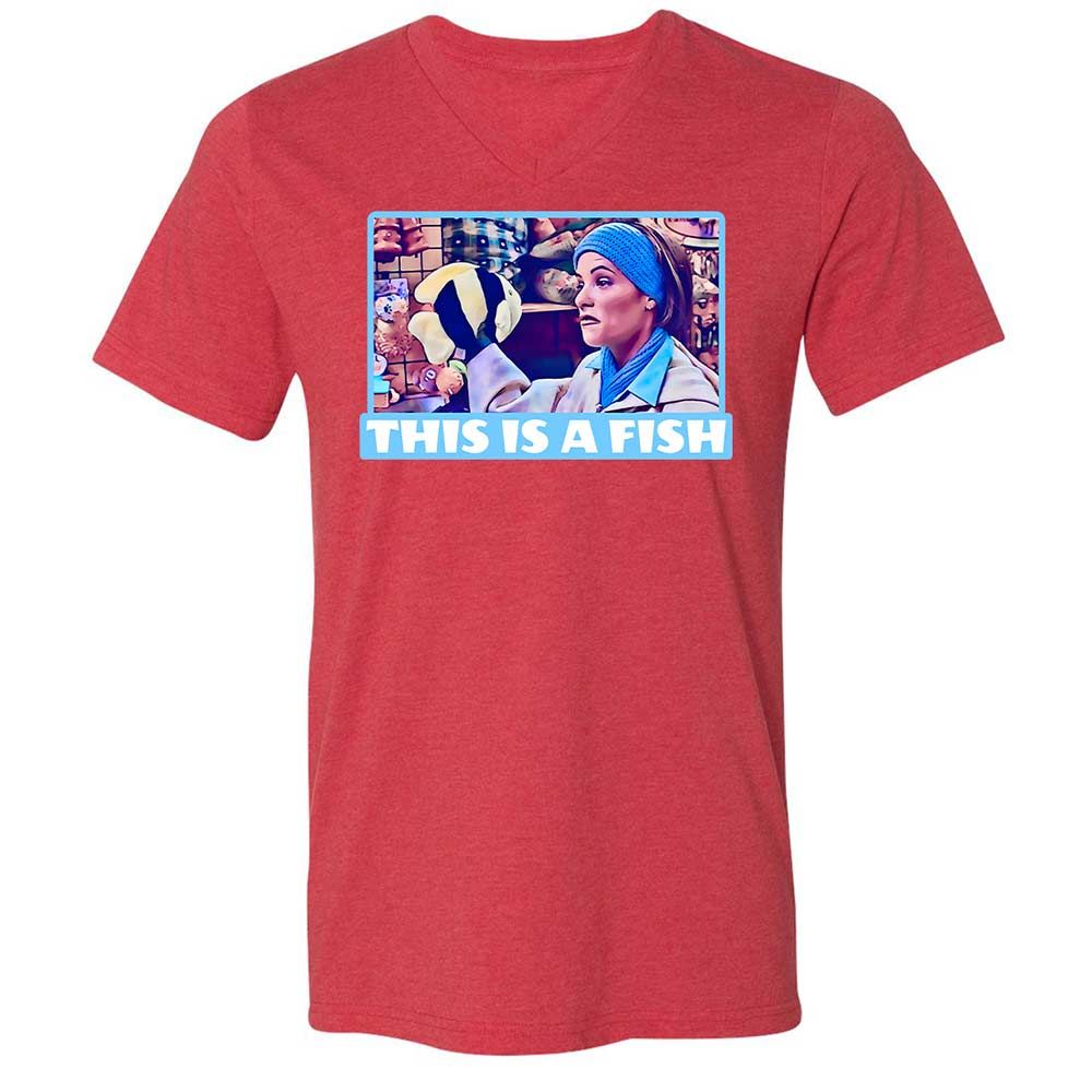 Unisex V-Neck T-Shirt - 3QZSK26V - Heather Red - 6