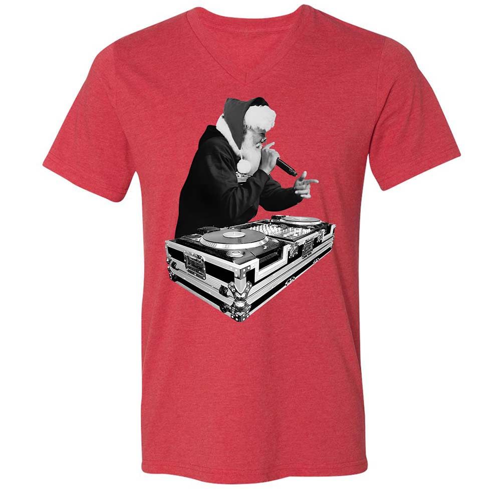 Dj Santa Claus - Heather Red - 6