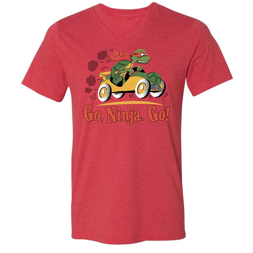 Unisex V-Neck T-Shirt - Z5DSMUE8 - Heather Red - 6
