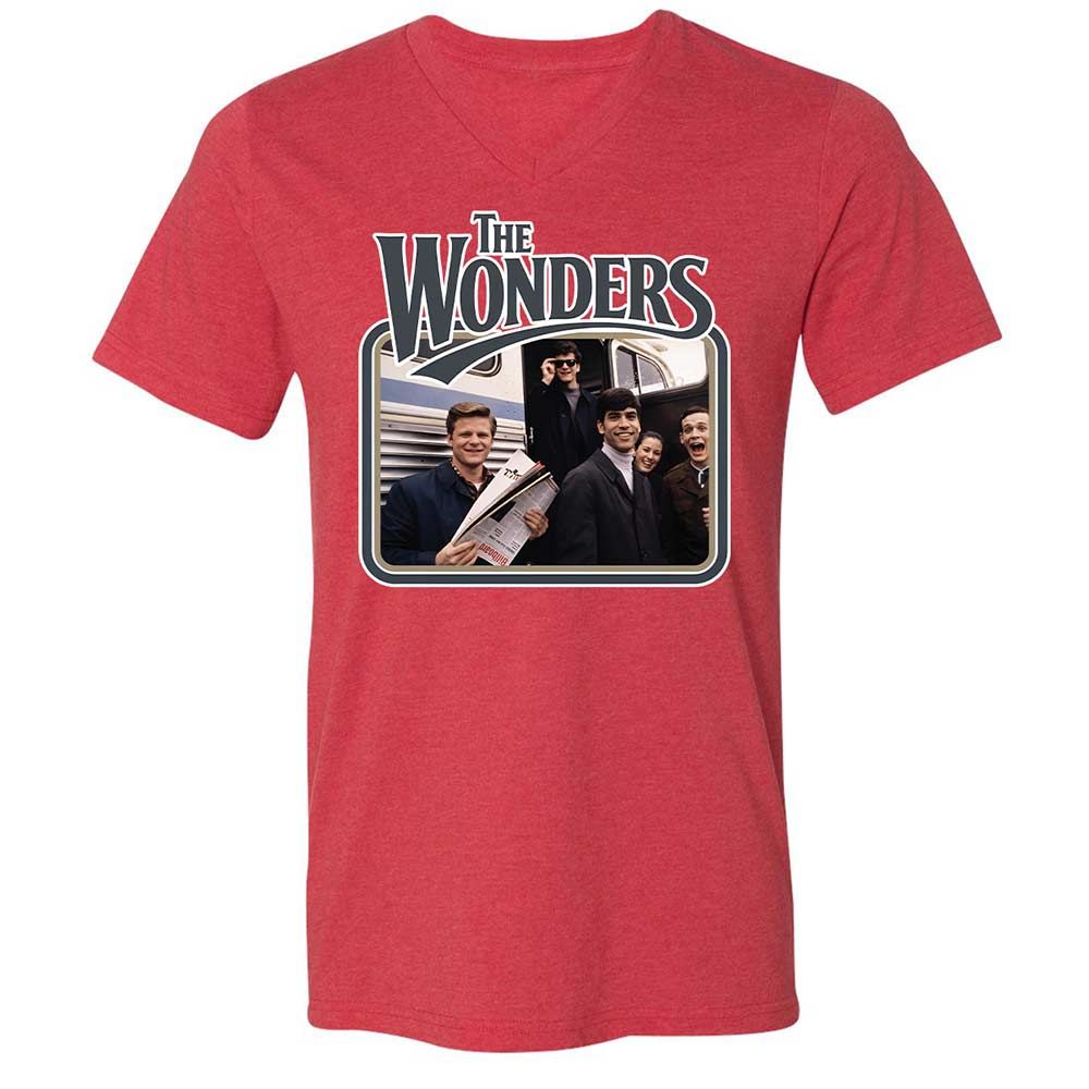 Unisex V-Neck T-Shirt - TFHA8KSS - Heather Red - 6