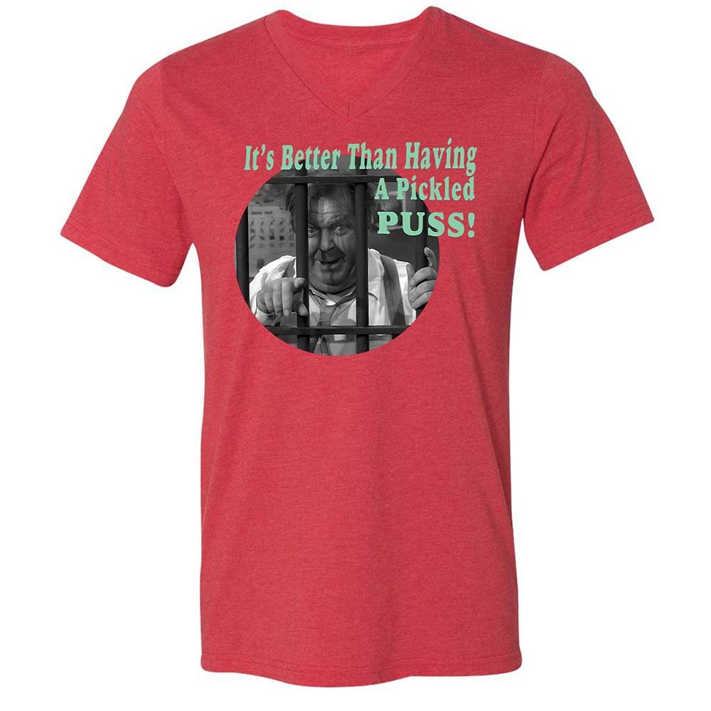 Unisex V-Neck T-Shirt - 4NK3H2BA - Heather Red - 6