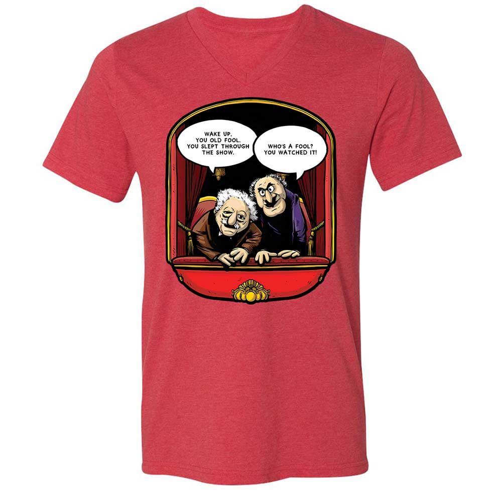 Statler and Waldorf (Wake Up) - Heather Red - 6