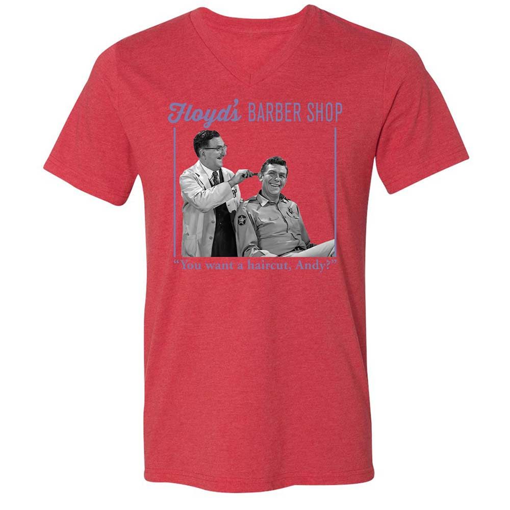 Unisex V-Neck T-Shirt - 7GGXYFWT - Heather Red - 6