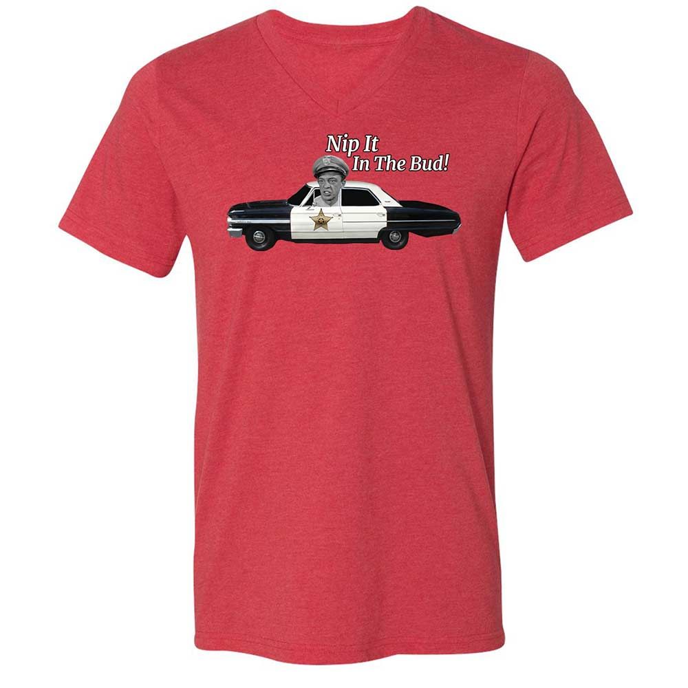 Unisex V-Neck T-Shirt - Z7DQBG1T - Heather Red - 6