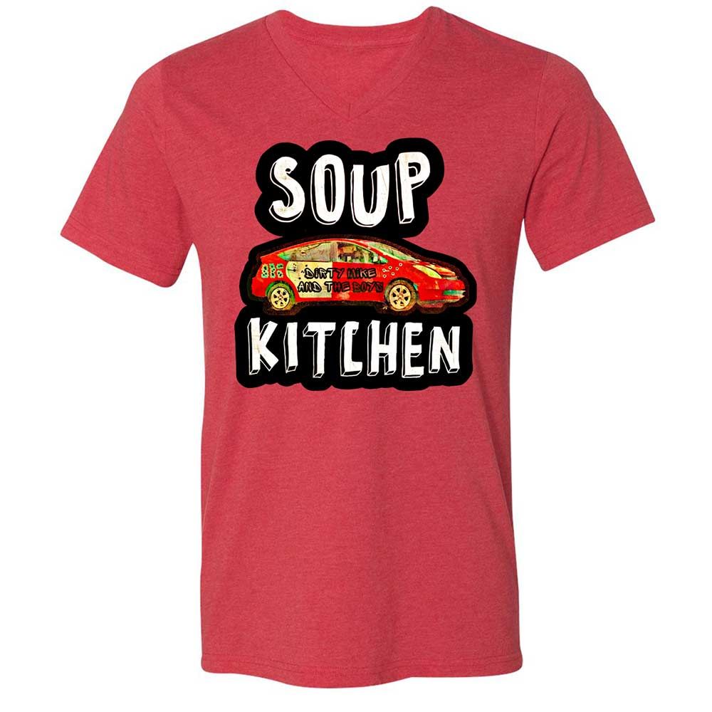 Unisex V-Neck T-Shirt - MDXM59V8 - Heather Red - 6