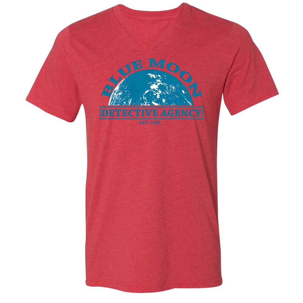 Unisex V-Neck T-Shirt - JHYTSBLG - Heather Red - 6