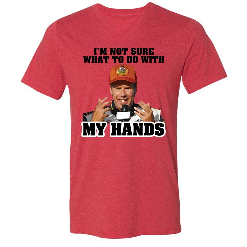 I'm Not Sure What To Do With My Hands - Heather Red - 6
