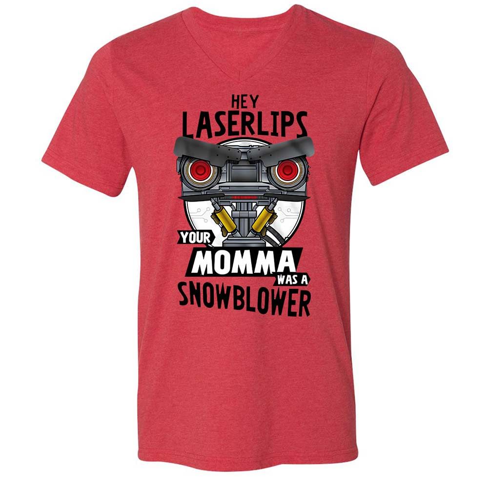 Unisex V-Neck T-Shirt - FC19B7ZG - Heather Red - 6