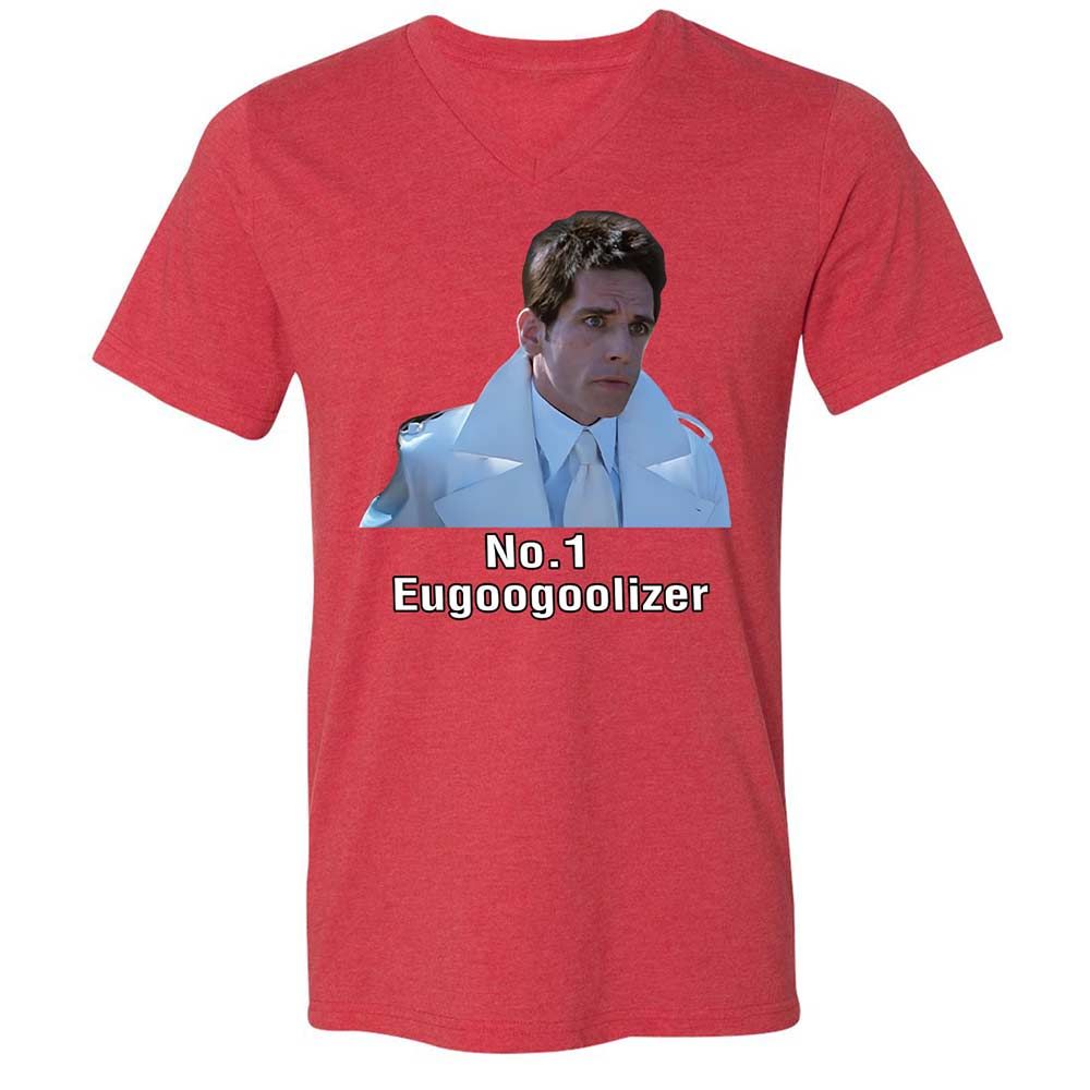 Unisex V-Neck T-Shirt - E49ULFDM - Heather Red - 6