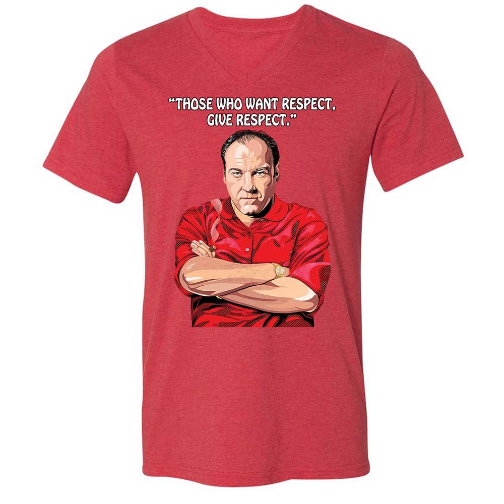 Unisex V-Neck T-Shirt - K9Y3EB2S - Heather Red - 6