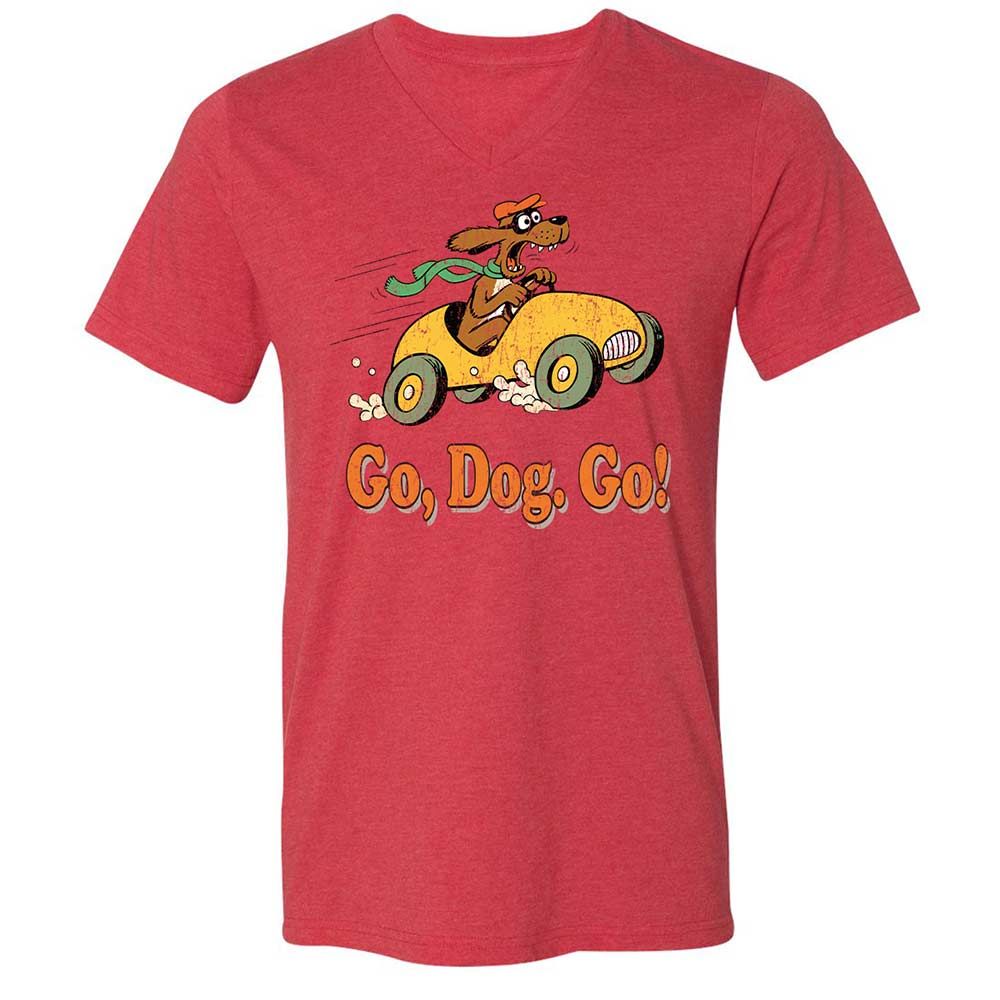 Unisex V-Neck T-Shirt - SU8RS743 - Heather Red - 6