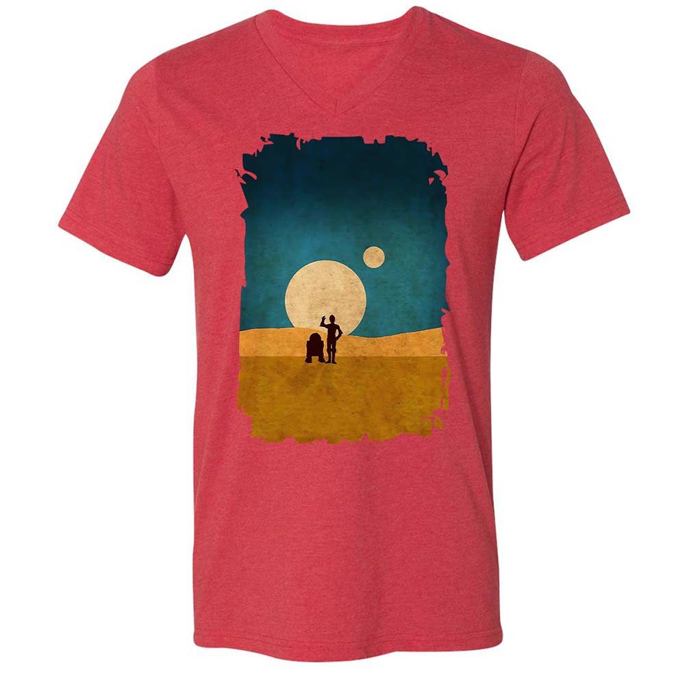 Droids In The Dunes - Heather Red - 6