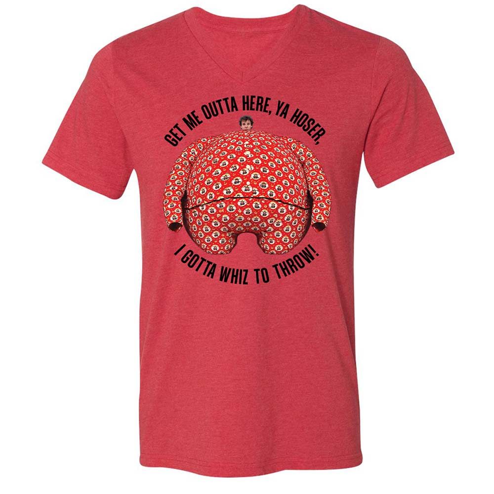 Unisex V-Neck T-Shirt - 2AYWSYSP - Heather Red - 6