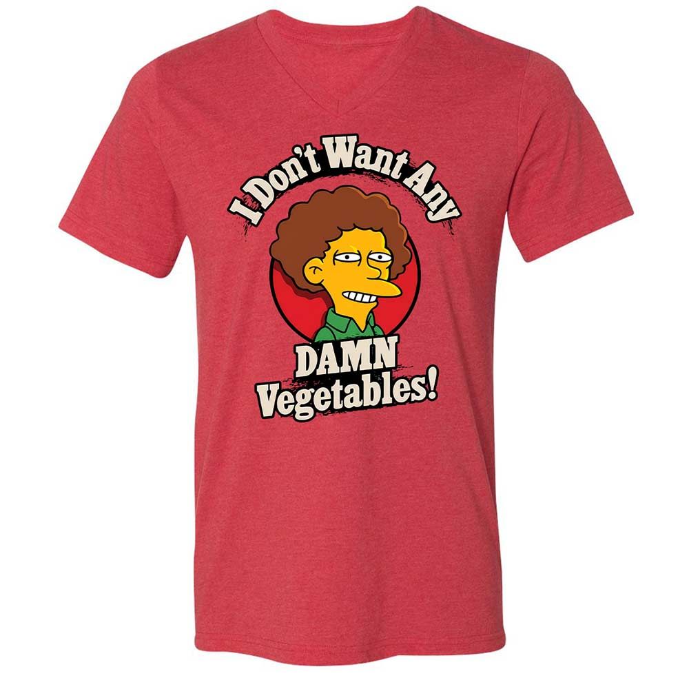 Unisex V-Neck T-Shirt - EU4PFD14 - Heather Red - 6