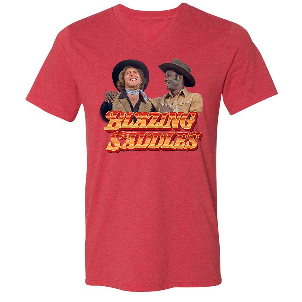 Unisex V-Neck T-Shirt - MMVHQPFW - Heather Red - 6