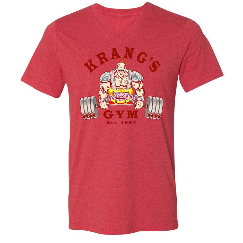 Unisex V-Neck T-Shirt - AM3SA4AU - Heather Red - 6