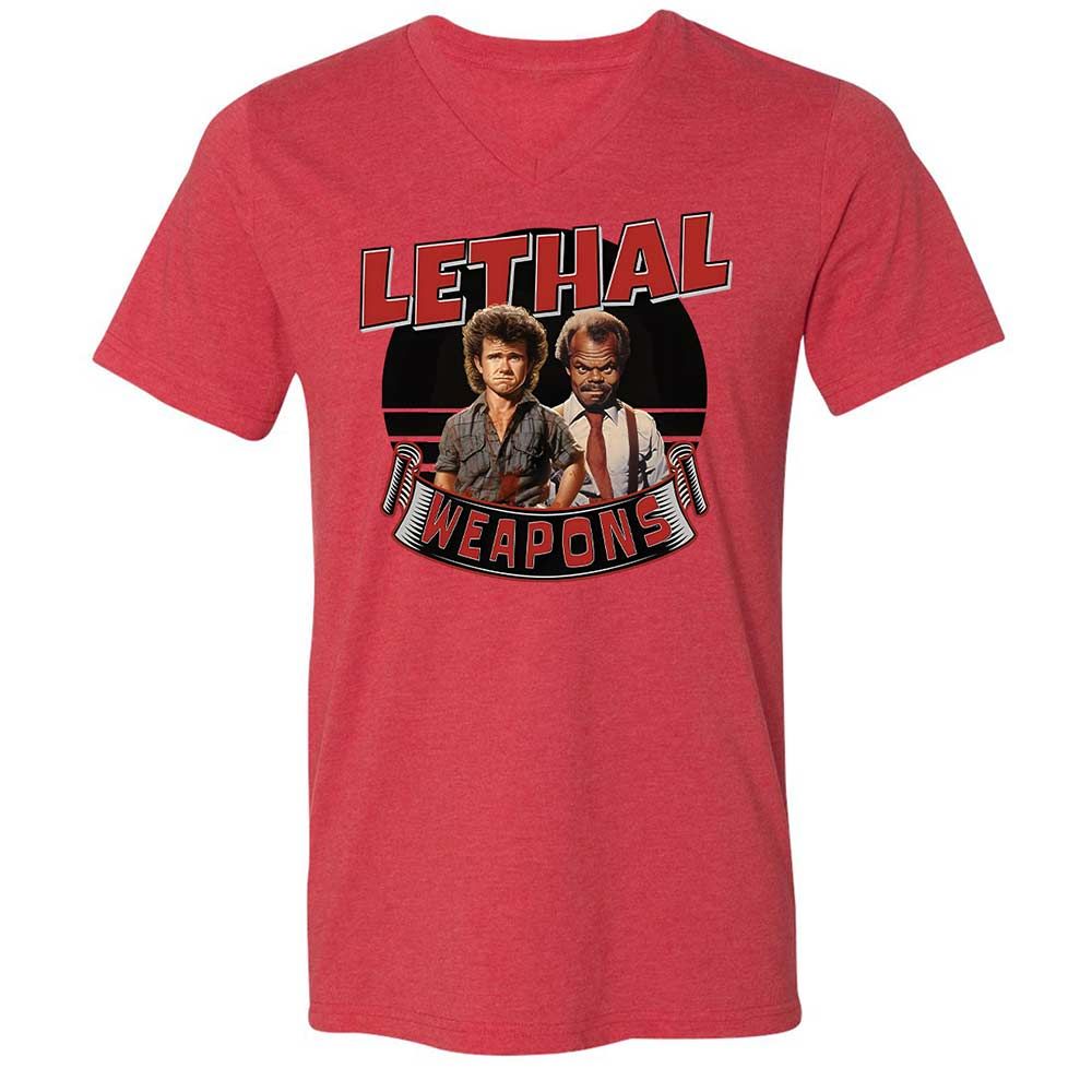 Unisex V-Neck T-Shirt - G4KE8GGG - Heather Red - 6