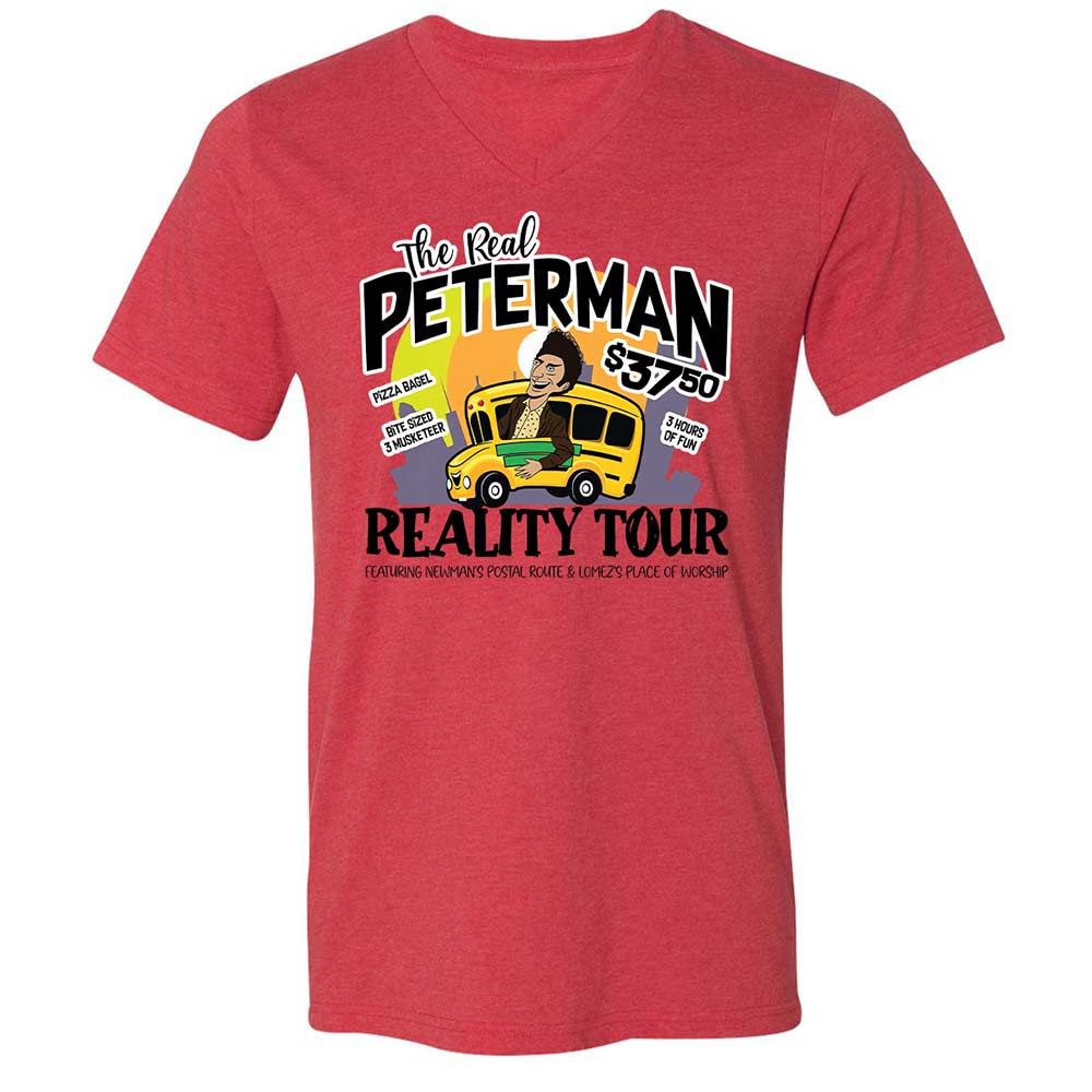 Unisex V-Neck T-Shirt - 68PQ4YWN - Heather Red - 6