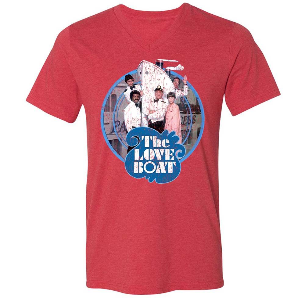 Unisex V-Neck T-Shirt - MEYLLC2Y - Heather Red - 6