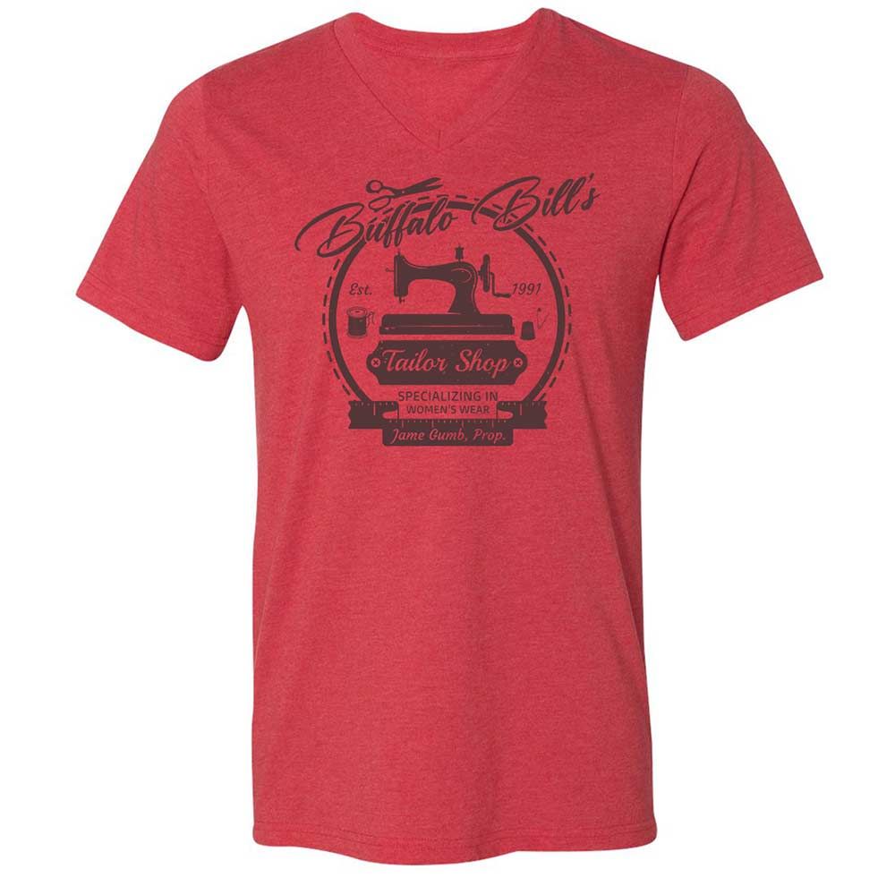 Unisex V-Neck T-Shirt - 7J74FXUU - Heather Red - 6
