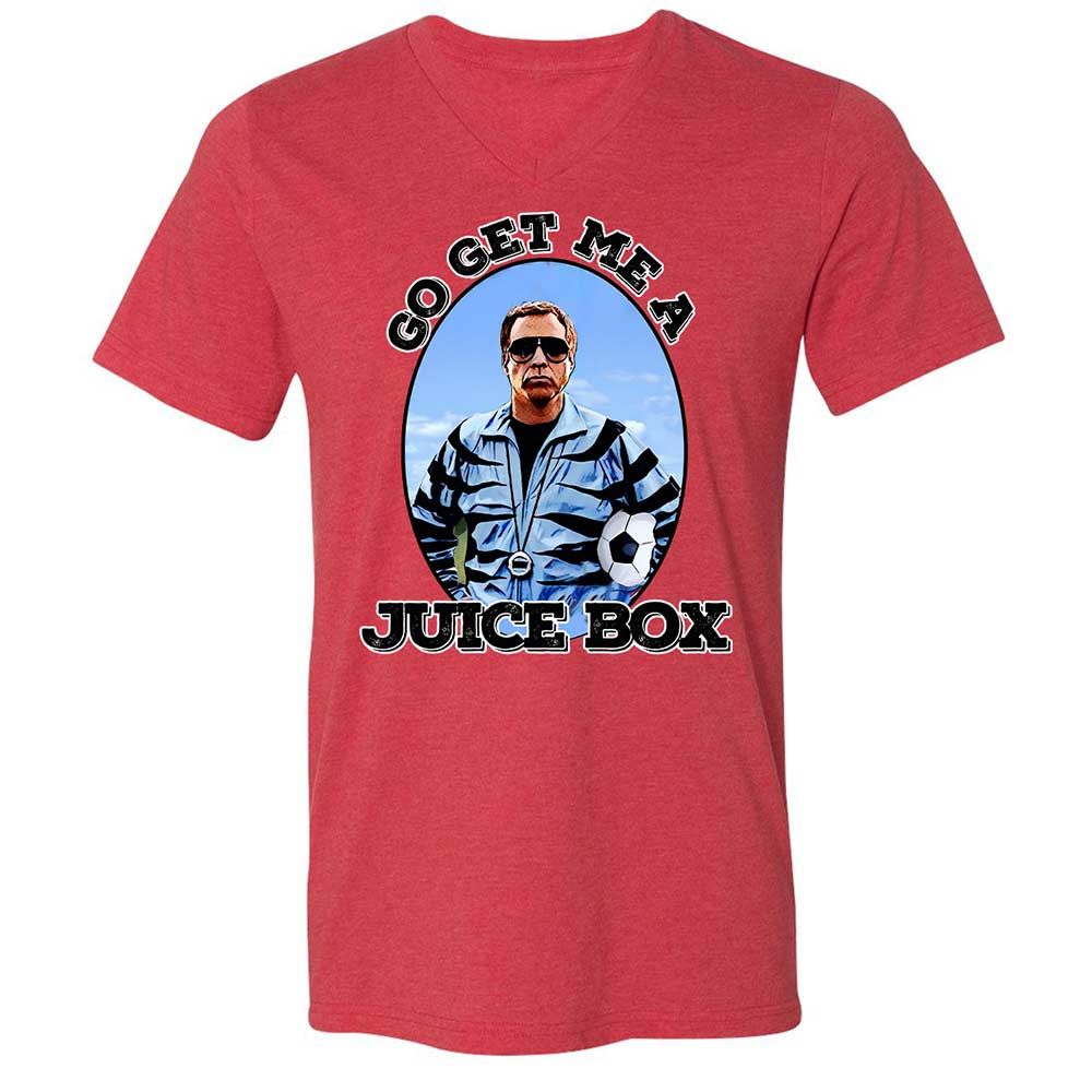 Unisex V-Neck T-Shirt - YT67LATJ - Heather Red - 6
